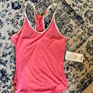 Lululemon Coral What The Sport Singlet